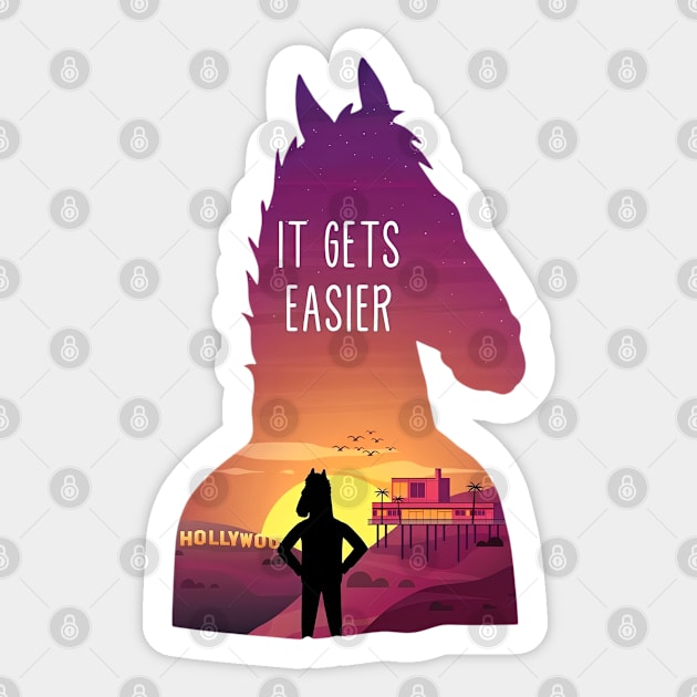 It gets easier Sticker by Tvmovies 